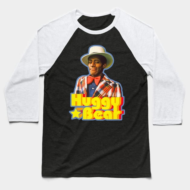 Huggy Bear 70s Style Fade Baseball T-Shirt by darklordpug